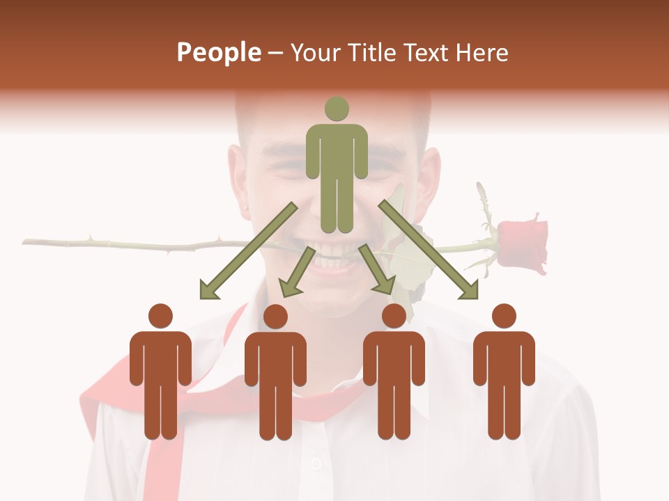 Young Casual Mouth PowerPoint Template