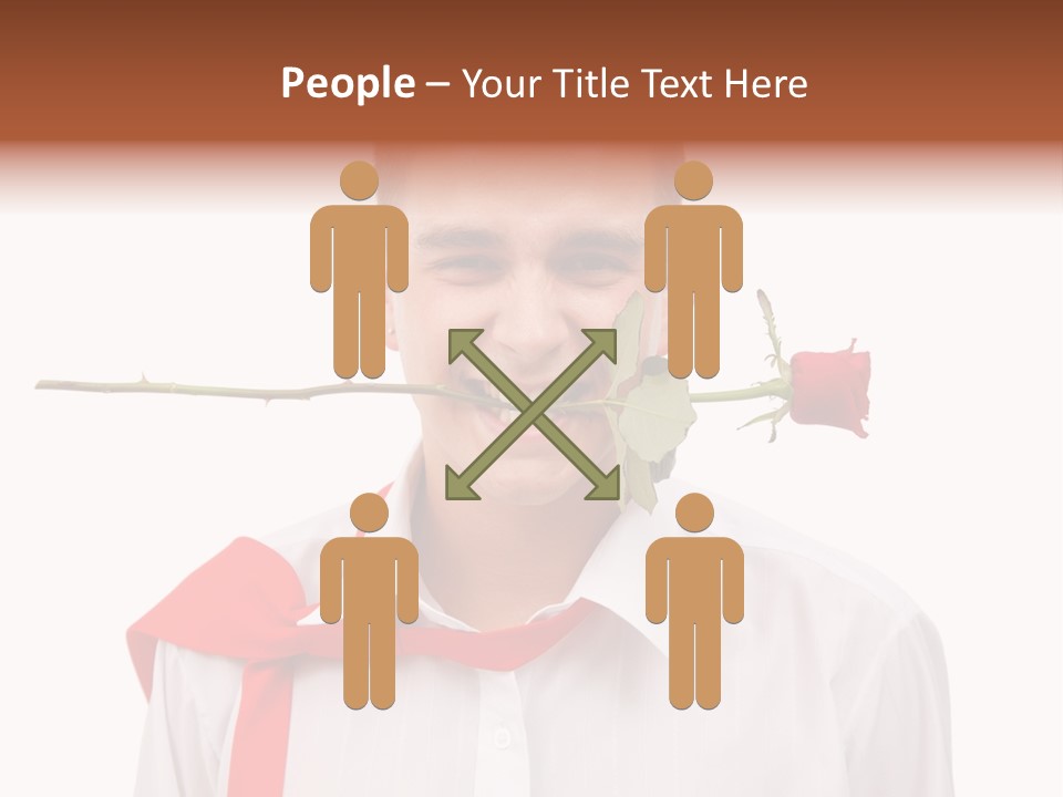 Young Casual Mouth PowerPoint Template