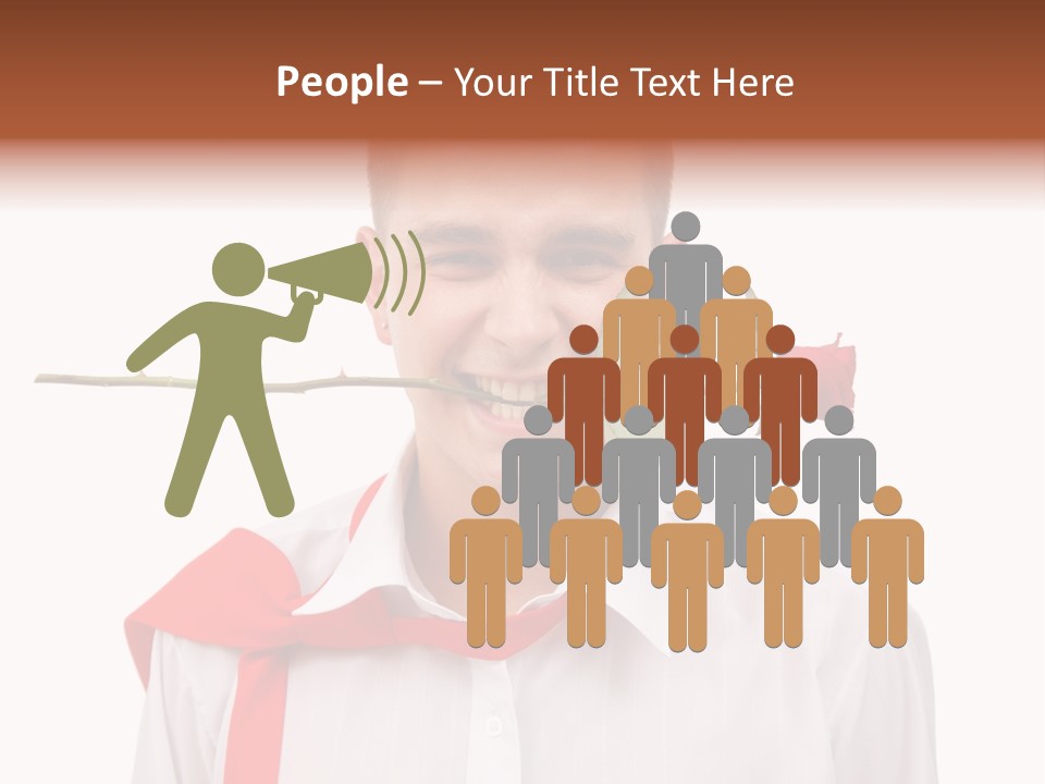 Young Casual Mouth PowerPoint Template