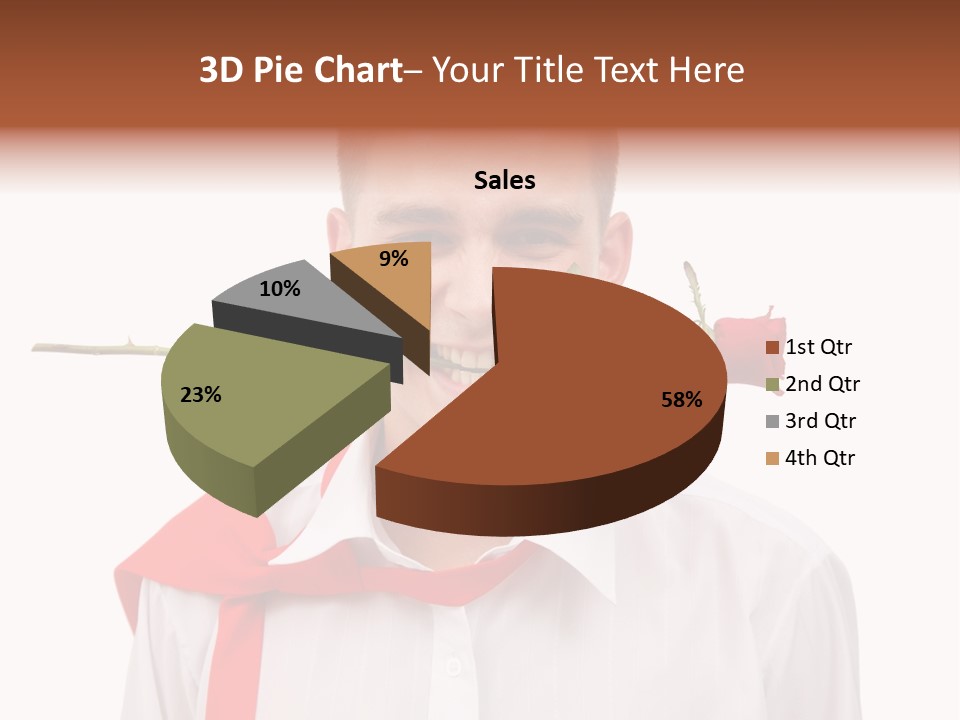 Young Casual Mouth PowerPoint Template