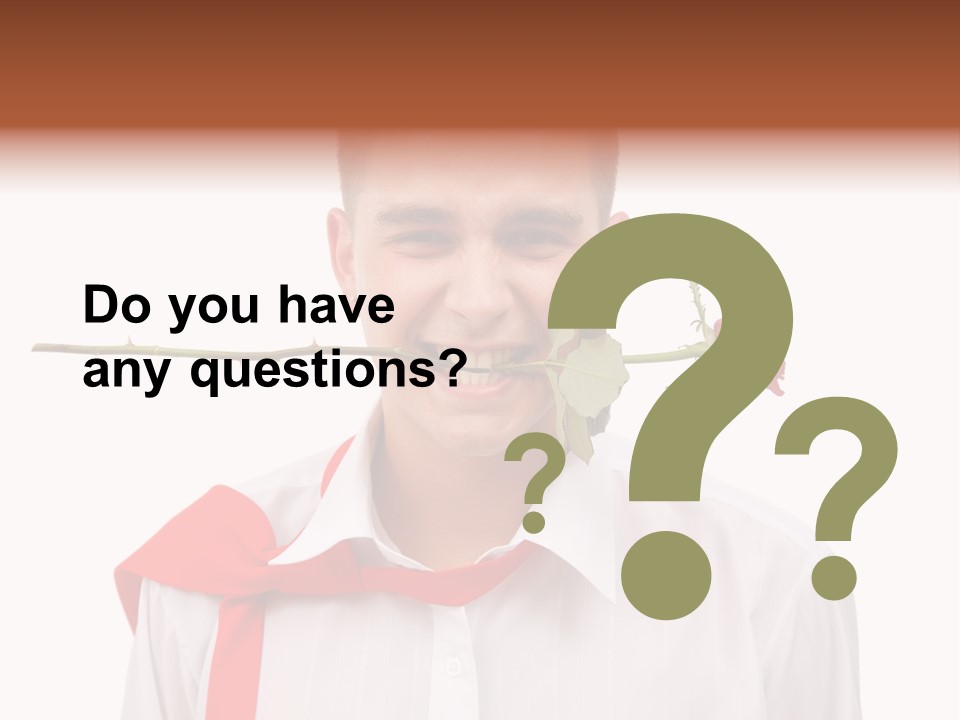 Young Casual Mouth PowerPoint Template