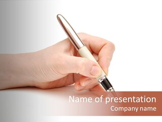 Pencil Empty Manager PowerPoint Template