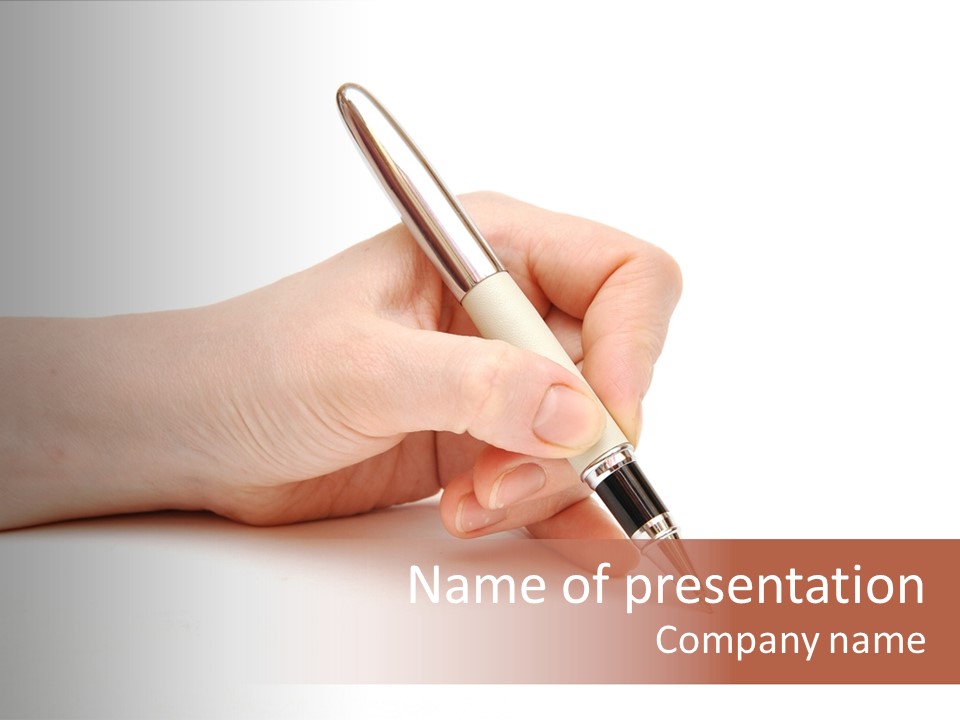 Pencil Empty Manager PowerPoint Template