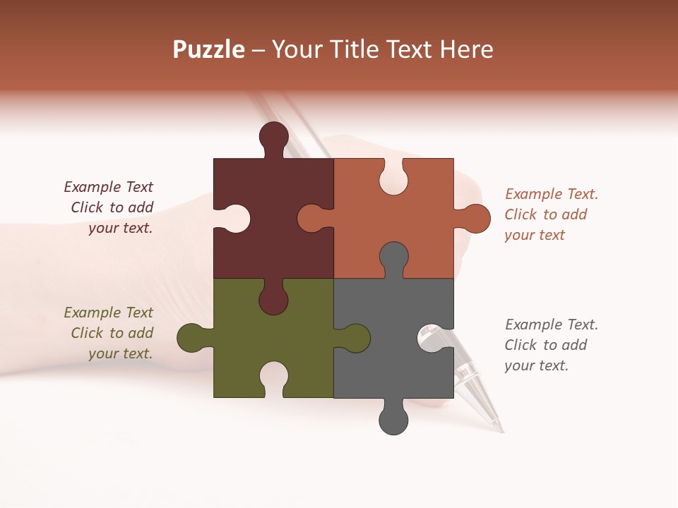 Pencil Empty Manager PowerPoint Template