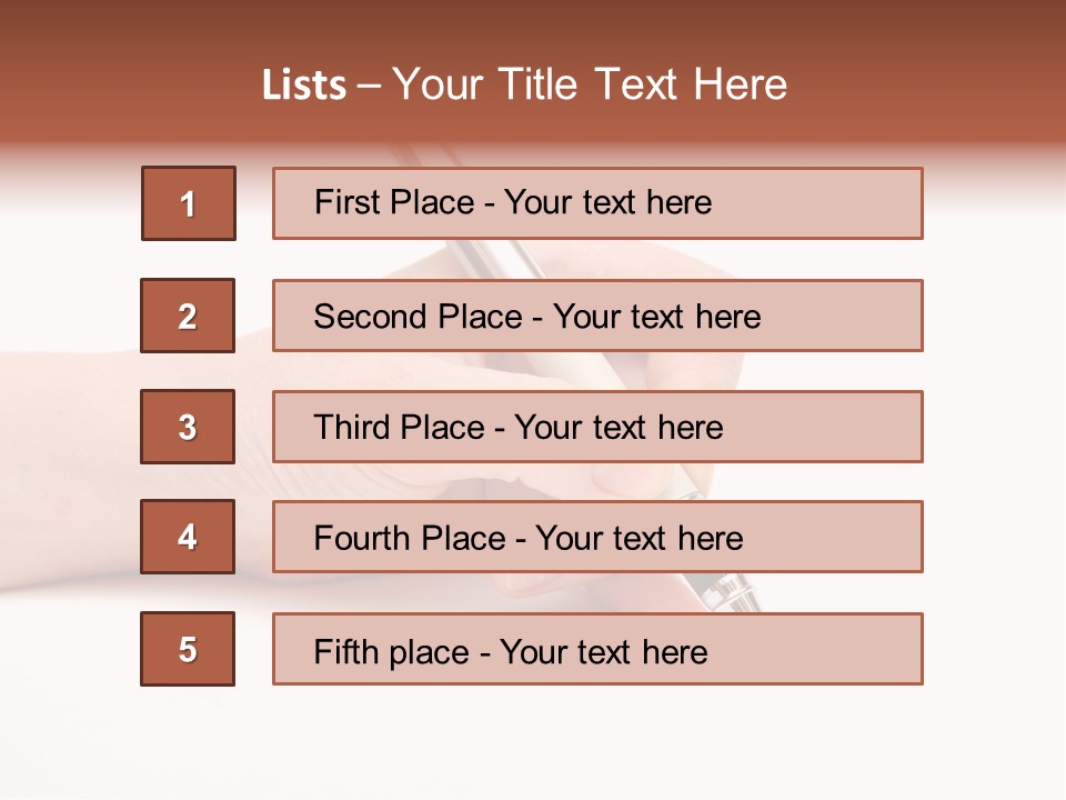 Pencil Empty Manager PowerPoint Template