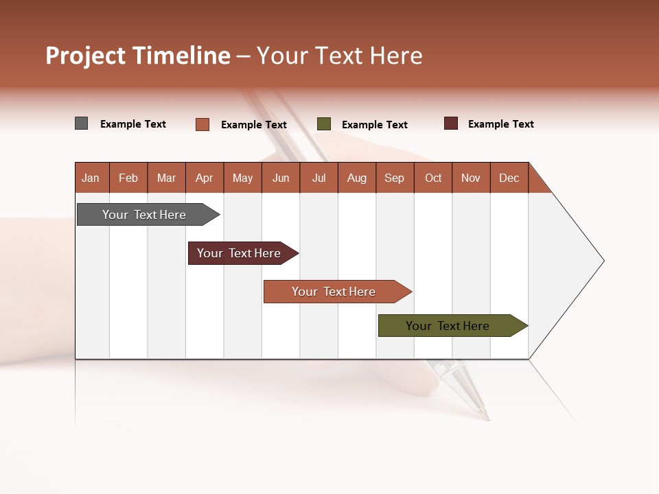 Pencil Empty Manager PowerPoint Template