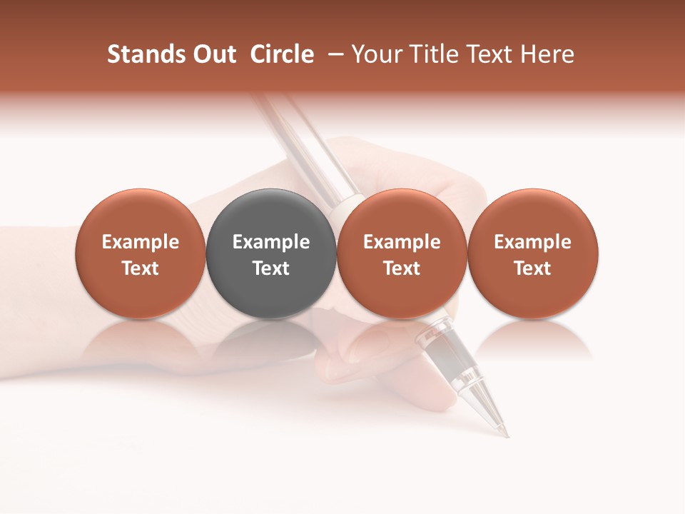 Pencil Empty Manager PowerPoint Template