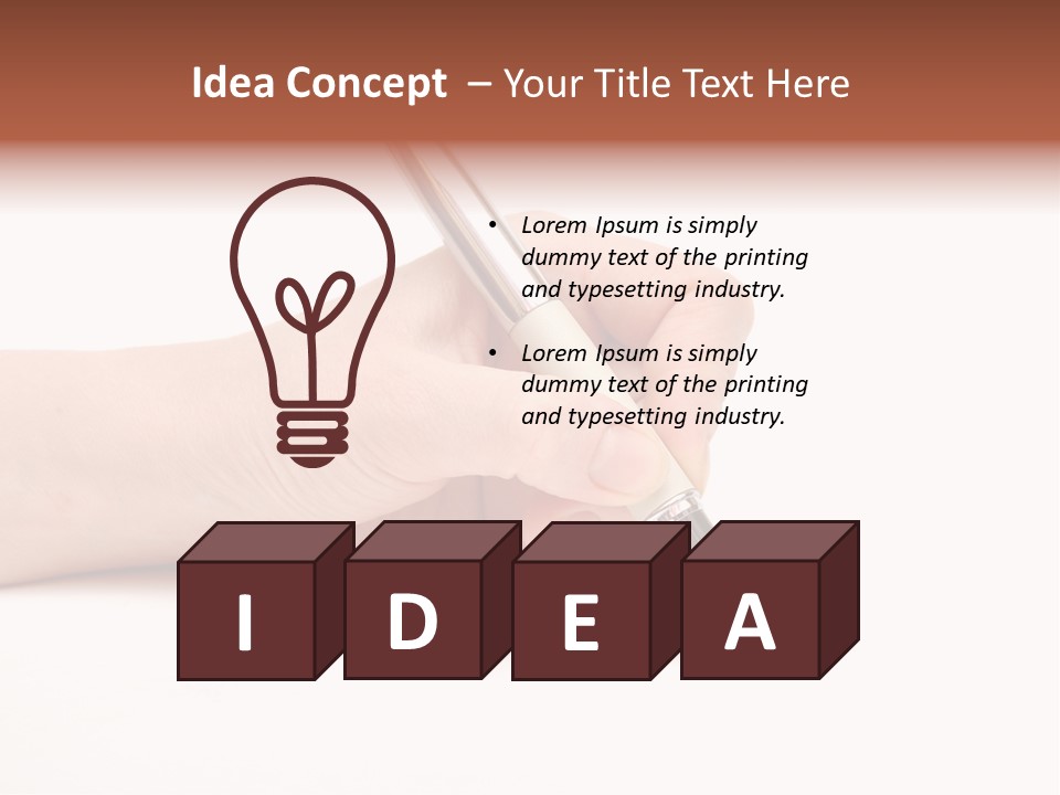 Pencil Empty Manager PowerPoint Template