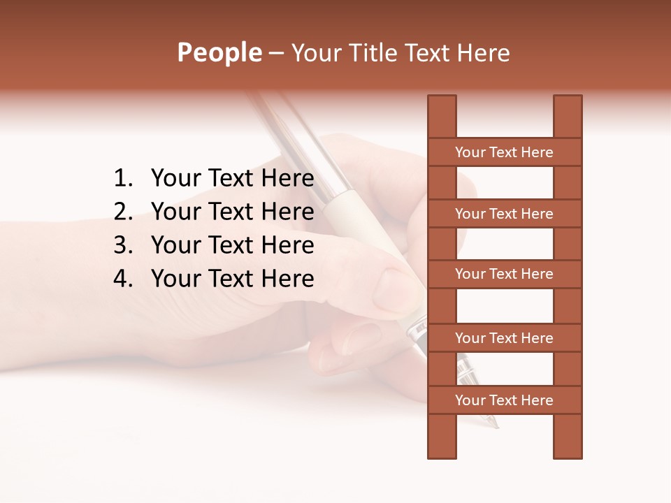 Pencil Empty Manager PowerPoint Template