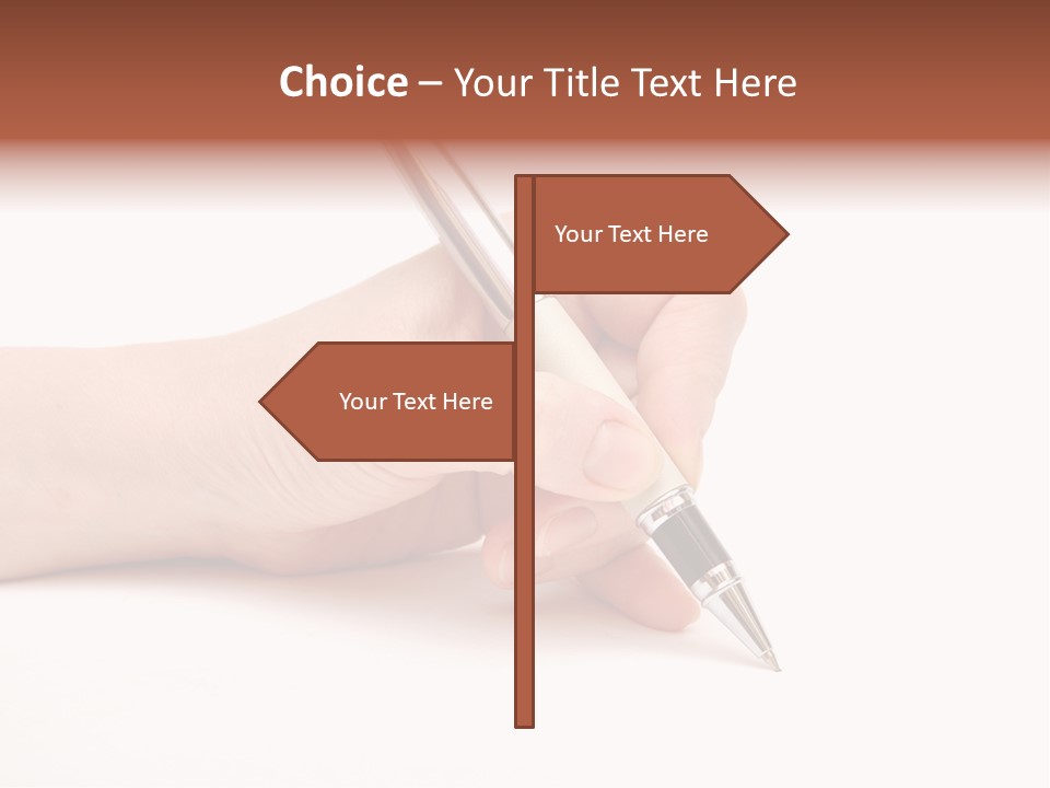 Pencil Empty Manager PowerPoint Template