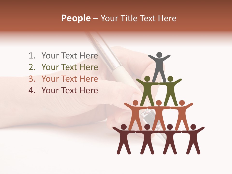 Pencil Empty Manager PowerPoint Template