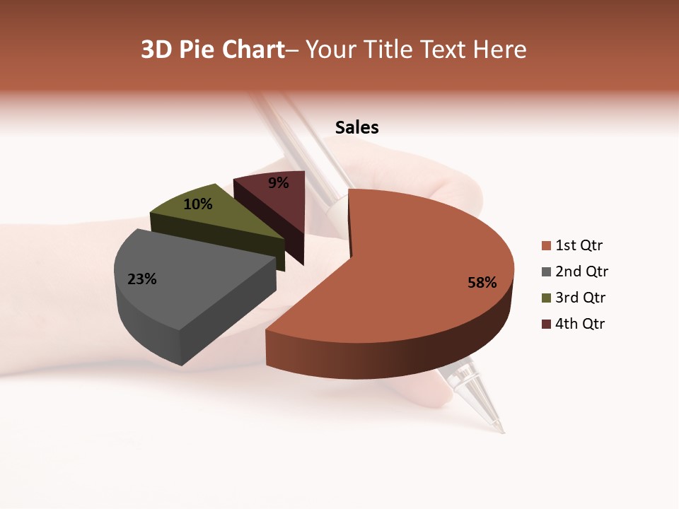 Pencil Empty Manager PowerPoint Template