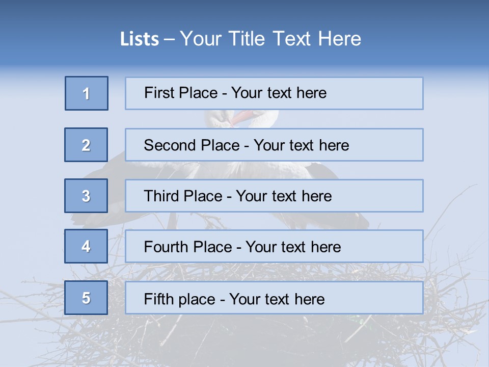 Wader Standing Home PowerPoint Template