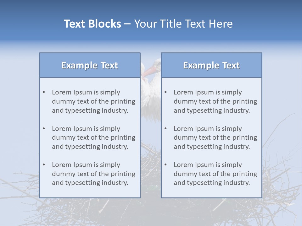 Wader Standing Home PowerPoint Template