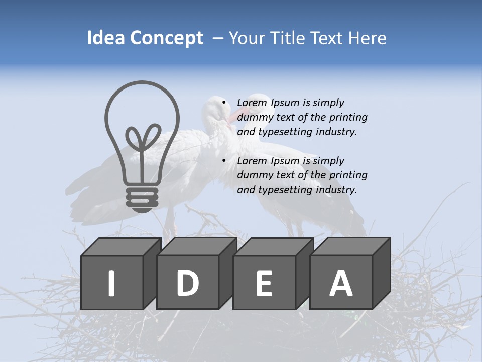 Wader Standing Home PowerPoint Template