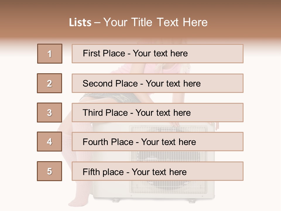 Built Showing Caucasian PowerPoint Template