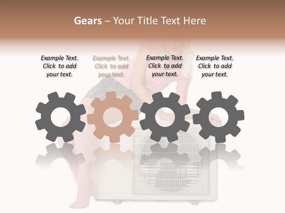 Built Showing Caucasian PowerPoint Template