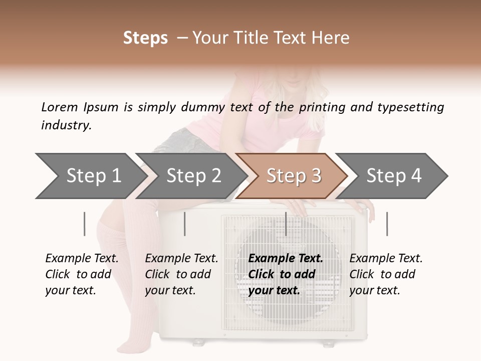 Built Showing Caucasian PowerPoint Template