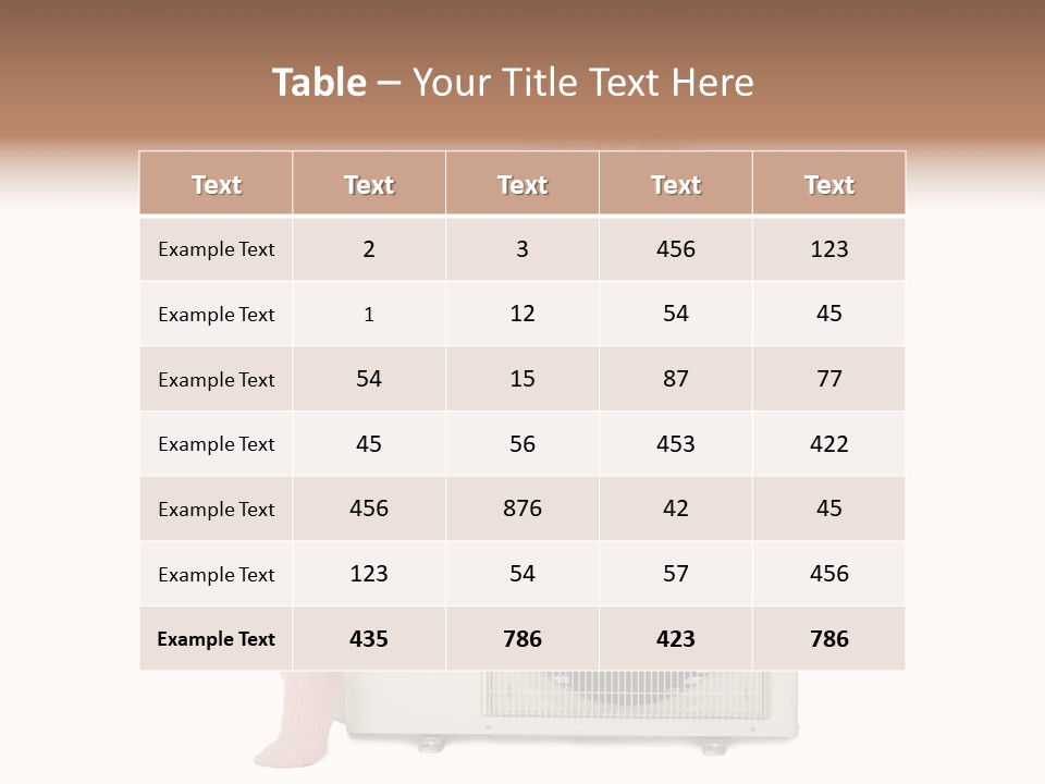 Built Showing Caucasian PowerPoint Template