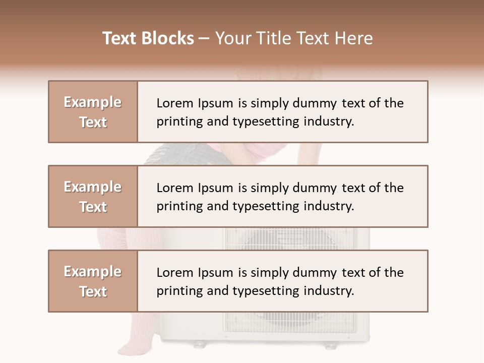 Built Showing Caucasian PowerPoint Template
