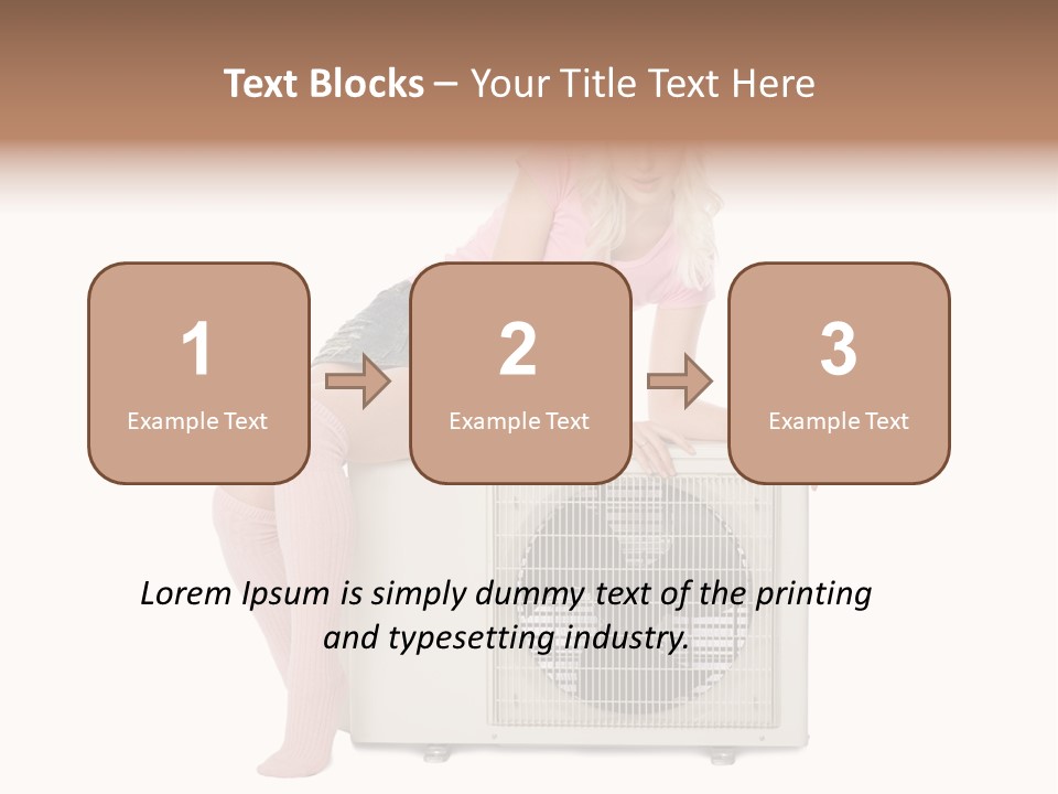 Built Showing Caucasian PowerPoint Template