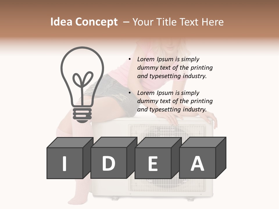 Built Showing Caucasian PowerPoint Template