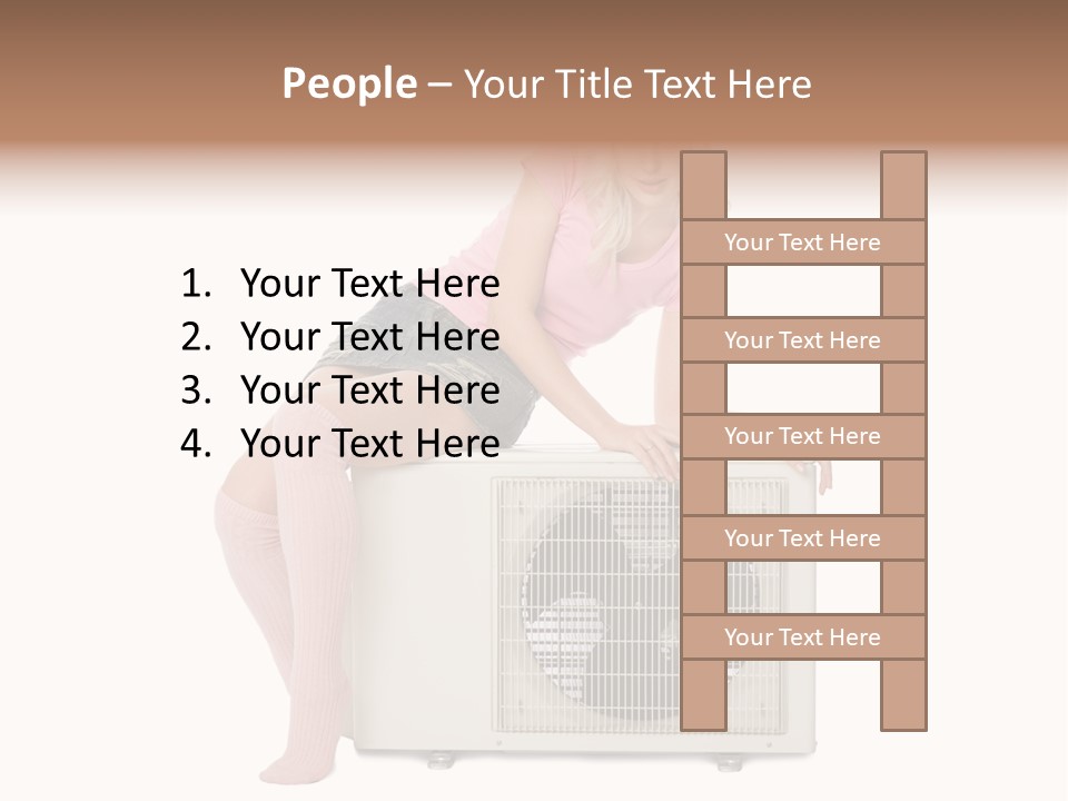 Built Showing Caucasian PowerPoint Template