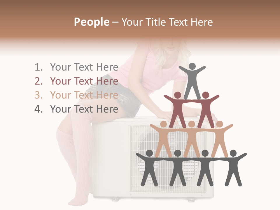 Built Showing Caucasian PowerPoint Template