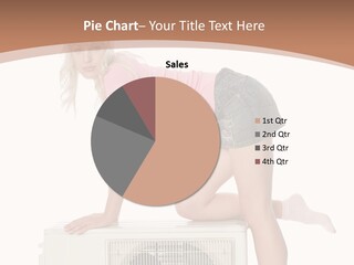 Showing Girl Conditioner PowerPoint Template