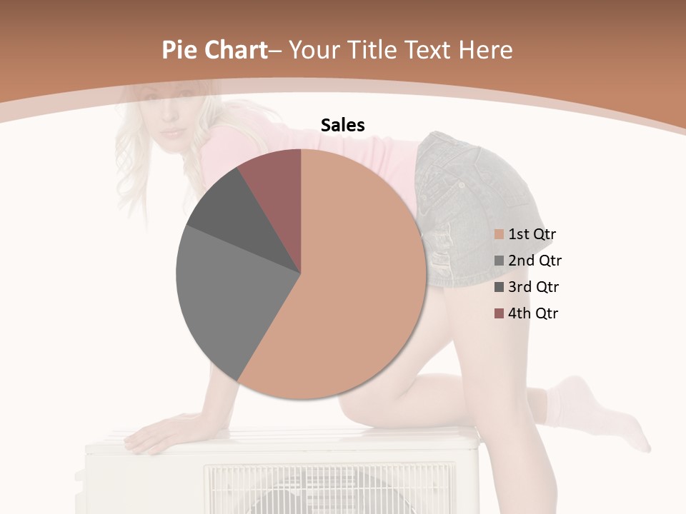 Showing Girl Conditioner PowerPoint Template