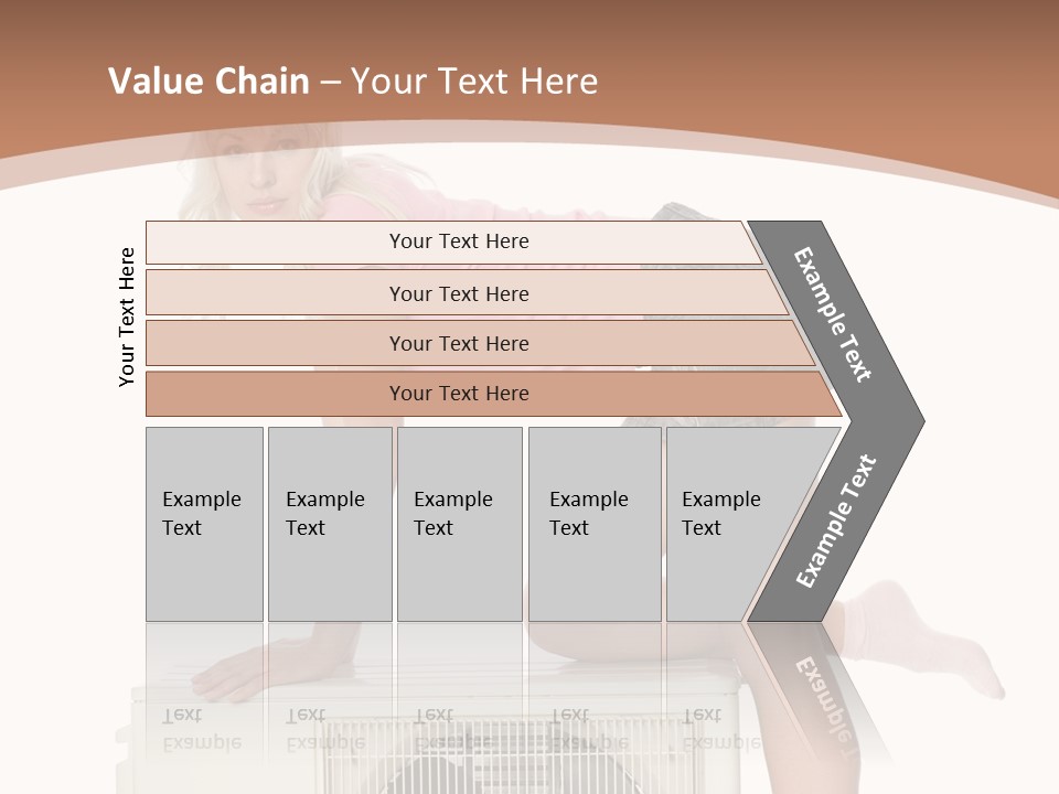 Showing Girl Conditioner PowerPoint Template