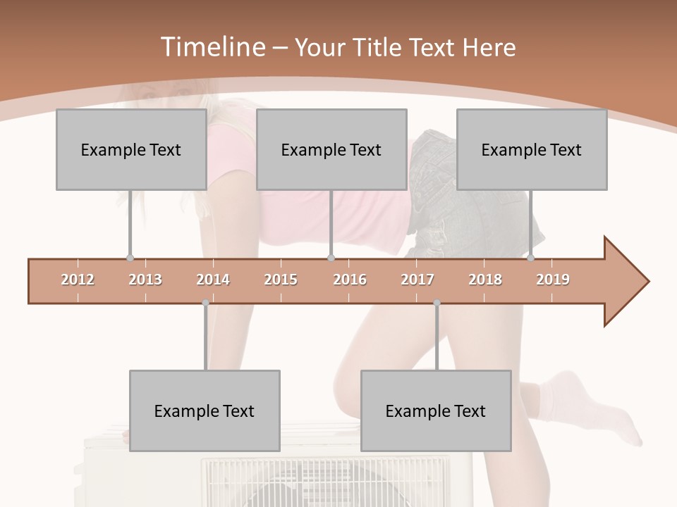 Showing Girl Conditioner PowerPoint Template