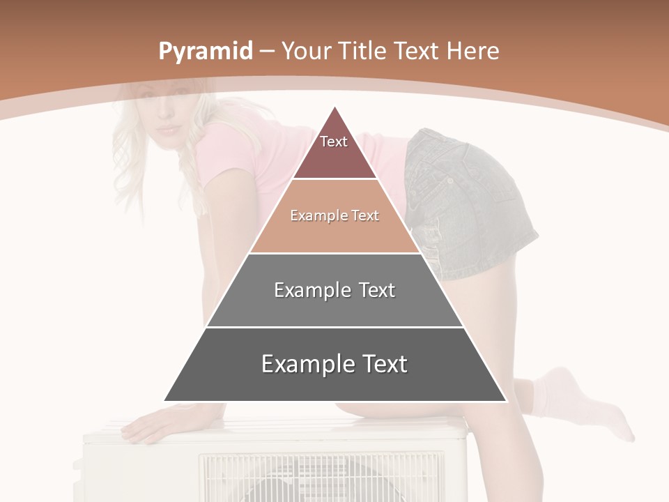 Showing Girl Conditioner PowerPoint Template