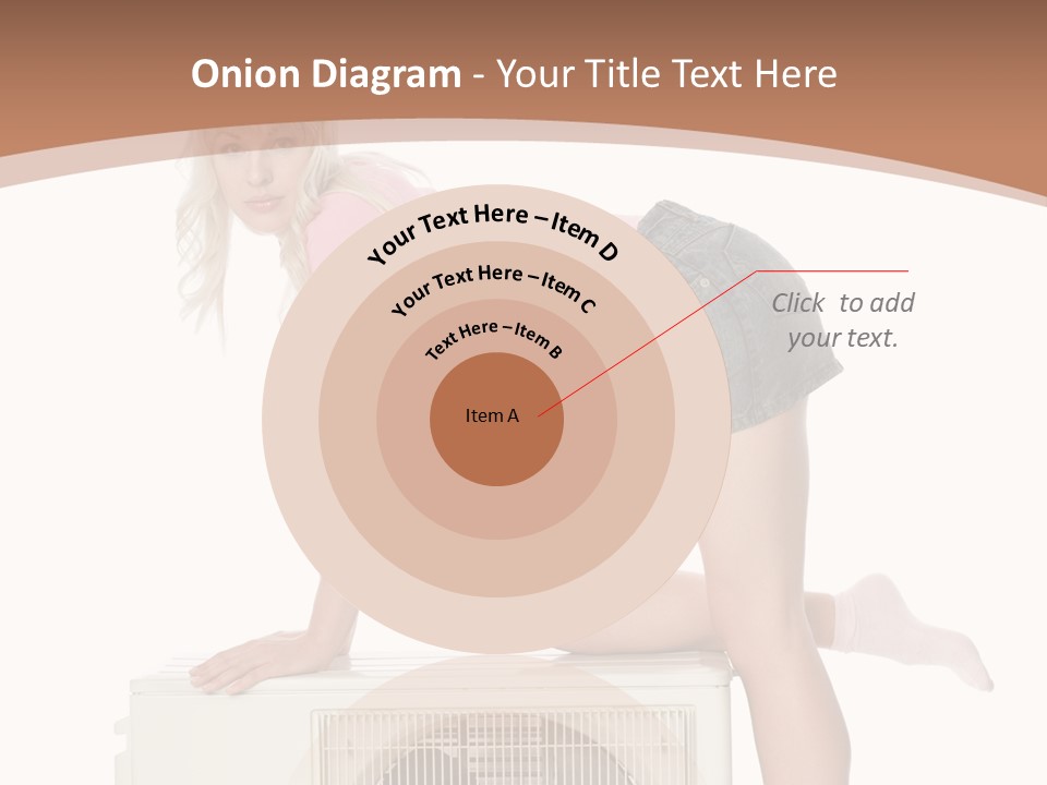 Showing Girl Conditioner PowerPoint Template