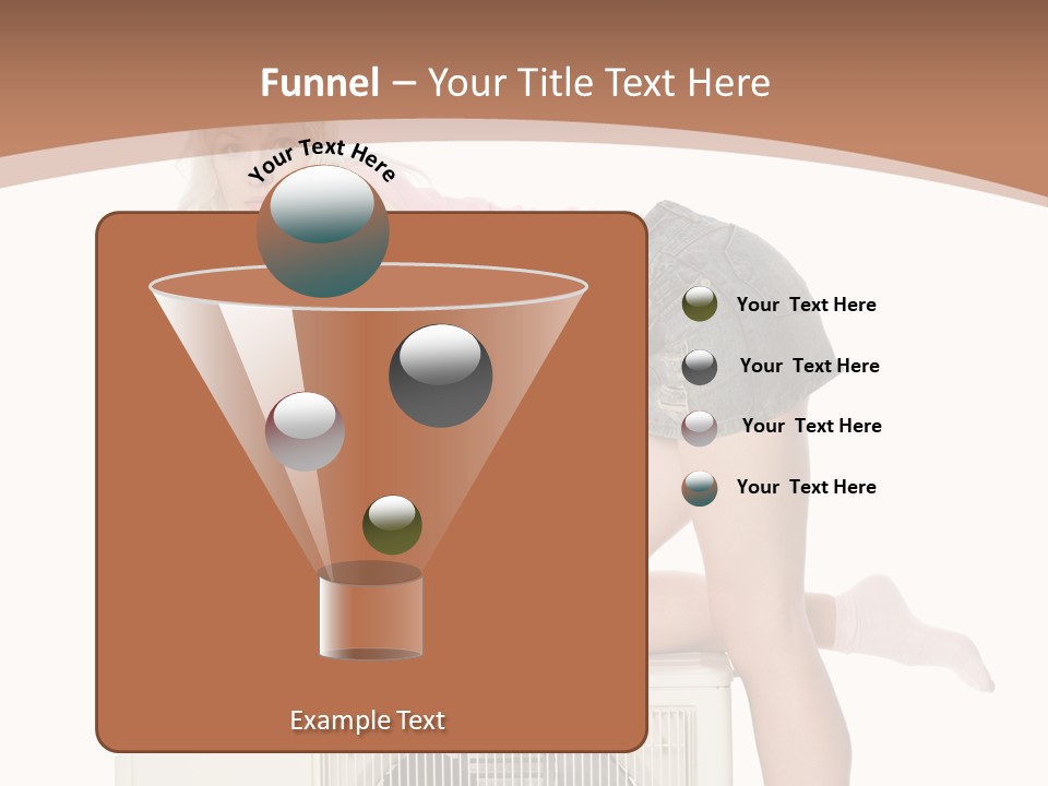 Showing Girl Conditioner PowerPoint Template
