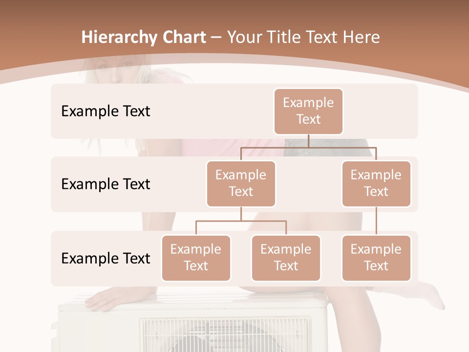 Showing Girl Conditioner PowerPoint Template