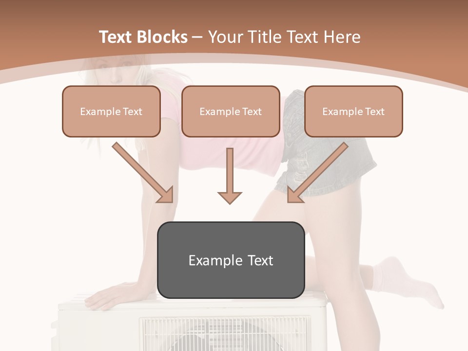 Showing Girl Conditioner PowerPoint Template