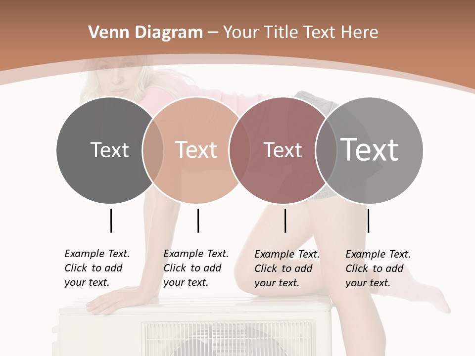 Showing Girl Conditioner PowerPoint Template