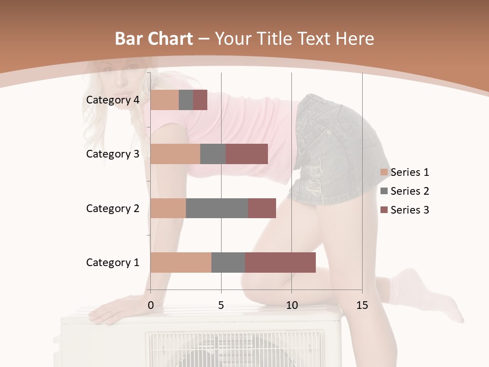 Showing Girl Conditioner PowerPoint Template
