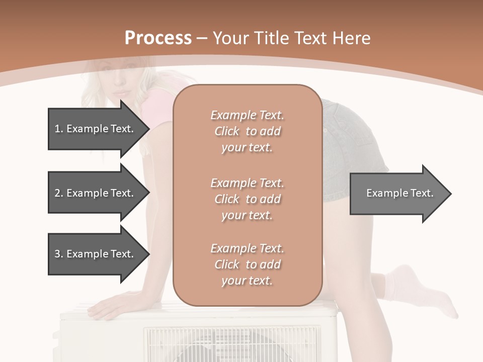 Showing Girl Conditioner PowerPoint Template
