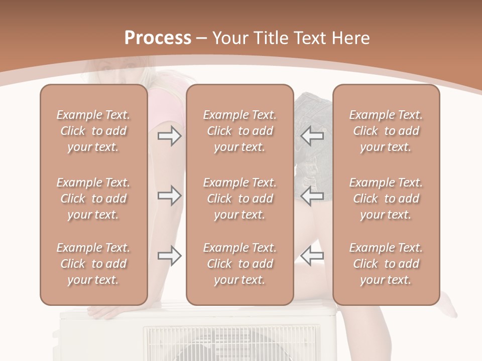 Showing Girl Conditioner PowerPoint Template