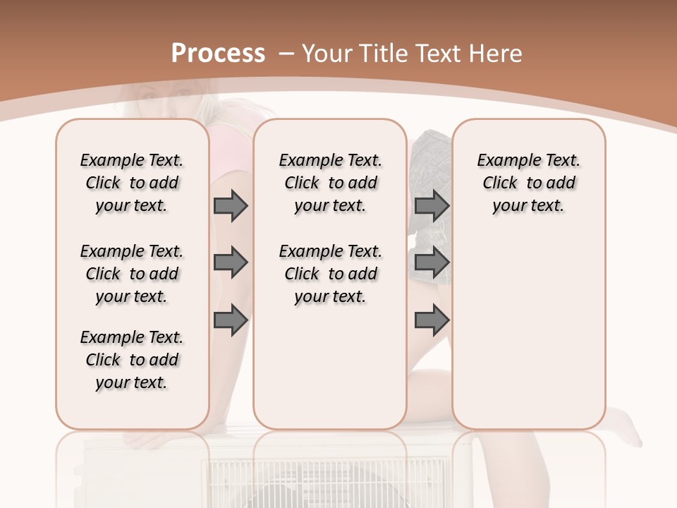 Showing Girl Conditioner PowerPoint Template