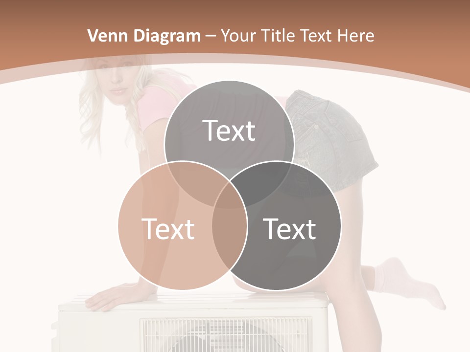 Showing Girl Conditioner PowerPoint Template