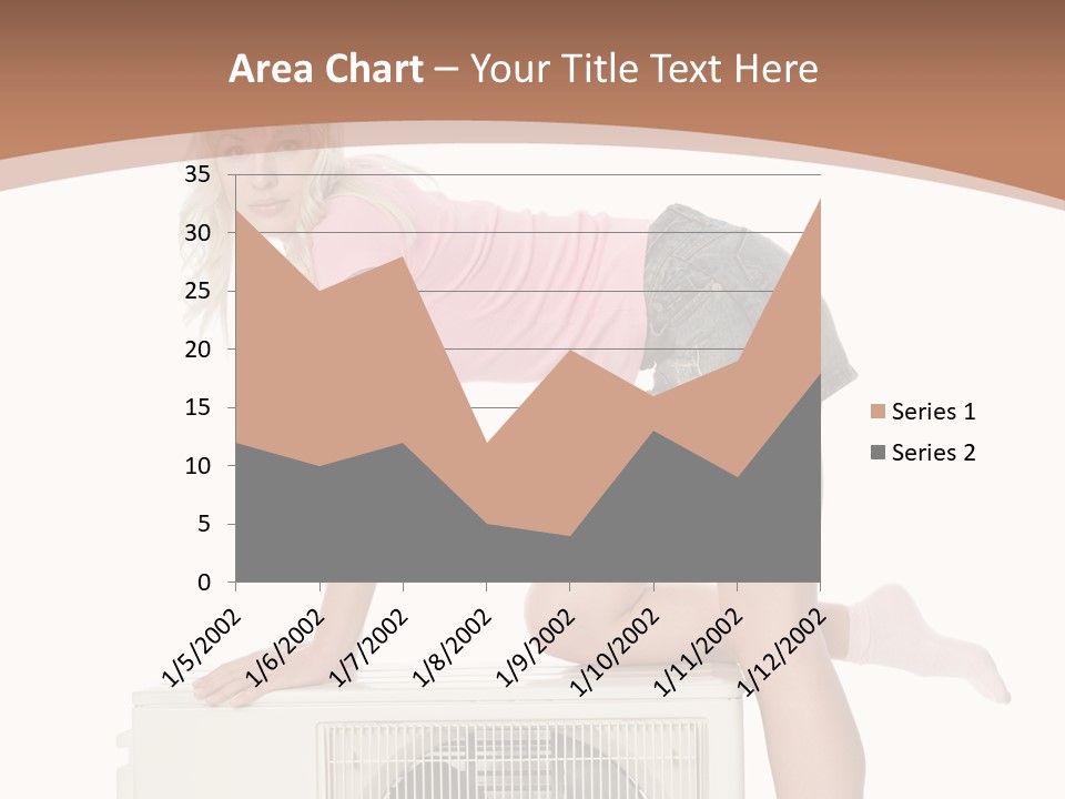 Showing Girl Conditioner PowerPoint Template