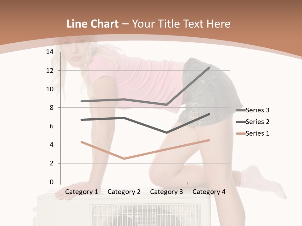 Showing Girl Conditioner PowerPoint Template
