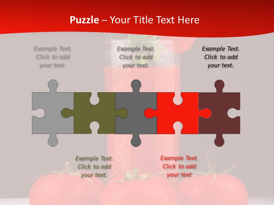 Classic Drink Vegetarian PowerPoint Template