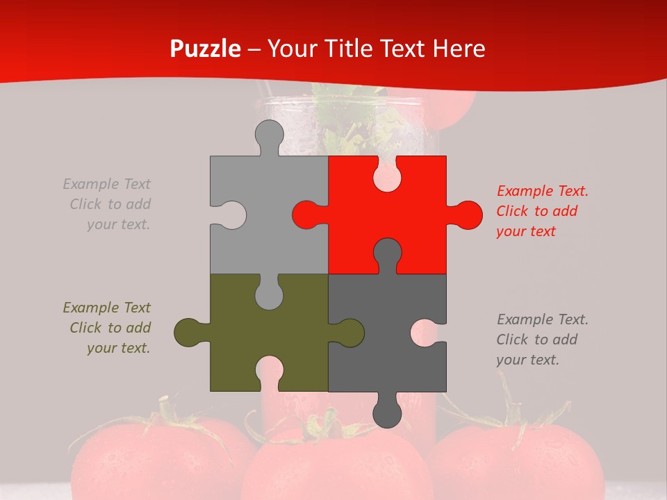 Classic Drink Vegetarian PowerPoint Template