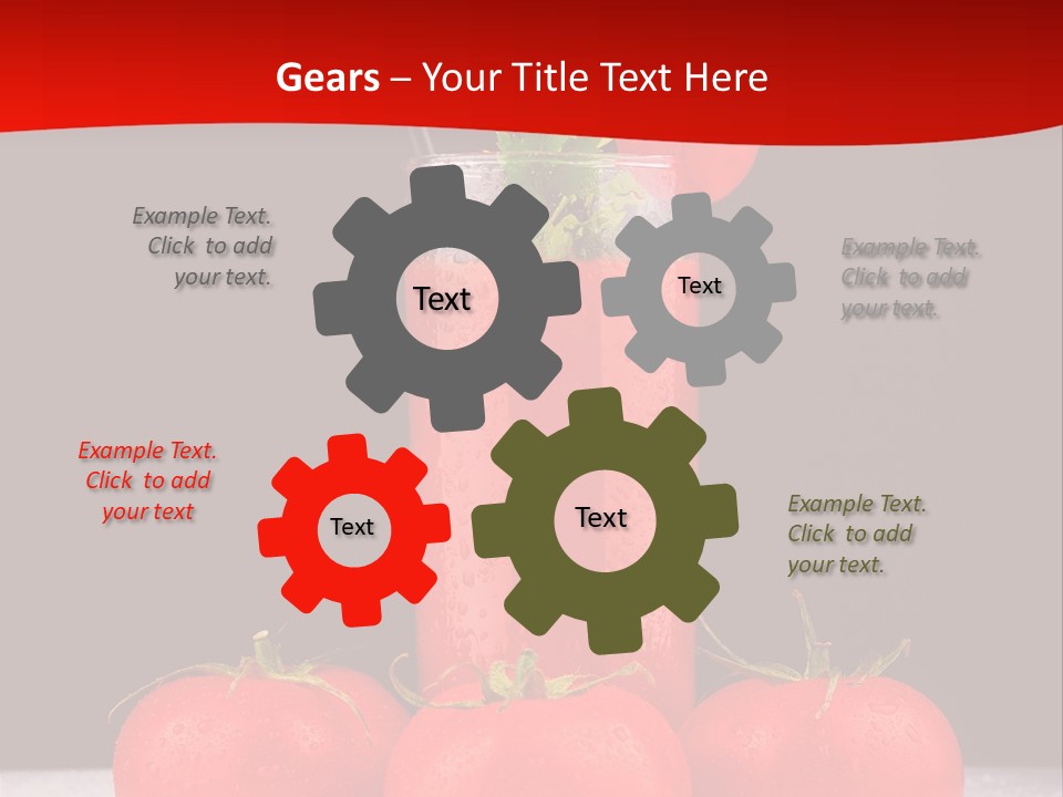 Classic Drink Vegetarian PowerPoint Template