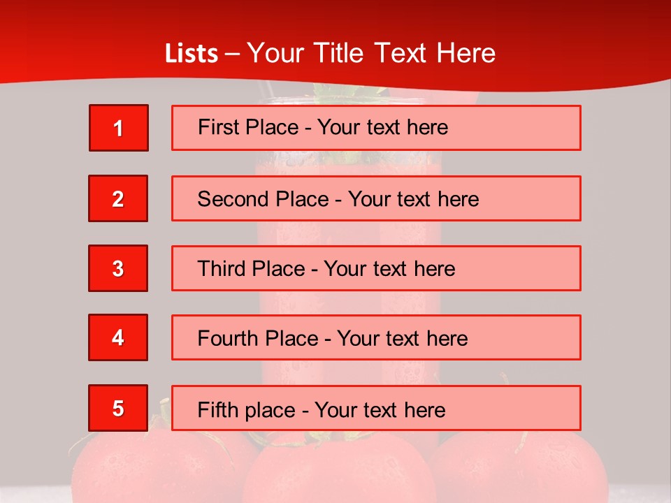 Classic Drink Vegetarian PowerPoint Template