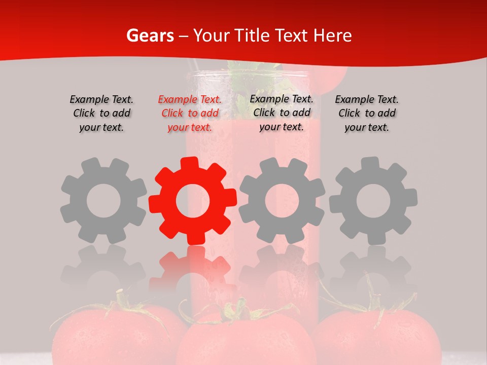 Classic Drink Vegetarian PowerPoint Template